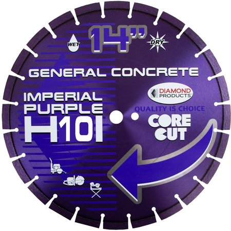 DIAMOND PRODUCTS 14x.125xUnv Purple Dry Segmented High Speed Blade 15379